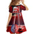 Maori Waitangi Kid Short Sleeve Dress Hei-tiki Koru with Tino Rangatiratanga Maori Flag LT03 - Polynesian Pride