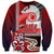 Maori Waitangi Sweatshirt Hei-tiki Koru with Tino Rangatiratanga Maori Flag LT03 Unisex Red - Polynesian Pride