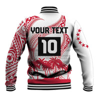 Cook Islands Marathon 2025-Pursuit in Paradise Baseball Jacket Red Color LT03 - Polynesian Pride