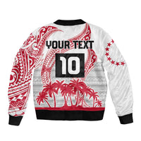 Cook Islands Marathon 2025-Pursuit in Paradise Bomber Jacket Red Color LT03 - Polynesian Pride