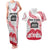 Cook Islands Marathon 2025-Pursuit in Paradise Couples Matching Tank Maxi Dress and Hawaiian Shirt Red Color