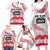 Cook Islands Marathon 2025-Pursuit in Paradise Family Matching Long Sleeve Bodycon Dress and Hawaiian Shirt Red Color