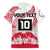 Cook Islands Marathon 2025-Pursuit in Paradise Family Matching Long Sleeve Bodycon Dress and Hawaiian Shirt Red Color