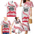 Cook Islands Marathon 2025-Pursuit in Paradise Family Matching Mermaid Dress and Hawaiian Shirt Red Color