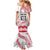 Cook Islands Marathon 2025-Pursuit in Paradise Family Matching Mermaid Dress and Hawaiian Shirt Red Color