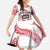 Cook Islands Marathon 2025-Pursuit in Paradise Family Matching Off Shoulder Maxi Dress and Hawaiian Shirt Red Color