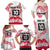 Cook Islands Marathon 2025-Pursuit in Paradise Family Matching Off Shoulder Maxi Dress and Hawaiian Shirt Red Color