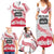 Cook Islands Marathon 2025-Pursuit in Paradise Family Matching Summer Maxi Dress and Hawaiian Shirt Red Color