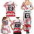 Cook Islands Marathon 2025-Pursuit in Paradise Family Matching Summer Maxi Dress and Hawaiian Shirt Red Color