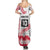 Cook Islands Marathon 2025-Pursuit in Paradise Family Matching Summer Maxi Dress and Hawaiian Shirt Red Color