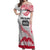 Cook Islands Marathon 2025-Pursuit in Paradise Off Shoulder Maxi Dress Red Color