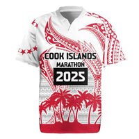 Cook Islands Marathon 2025-Pursuit in Paradise Rugby Jersey Red Color LT03 Red - Polynesian Pride