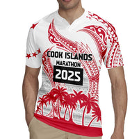 Cook Islands Marathon 2025-Pursuit in Paradise Rugby Jersey Red Color LT03 - Polynesian Pride