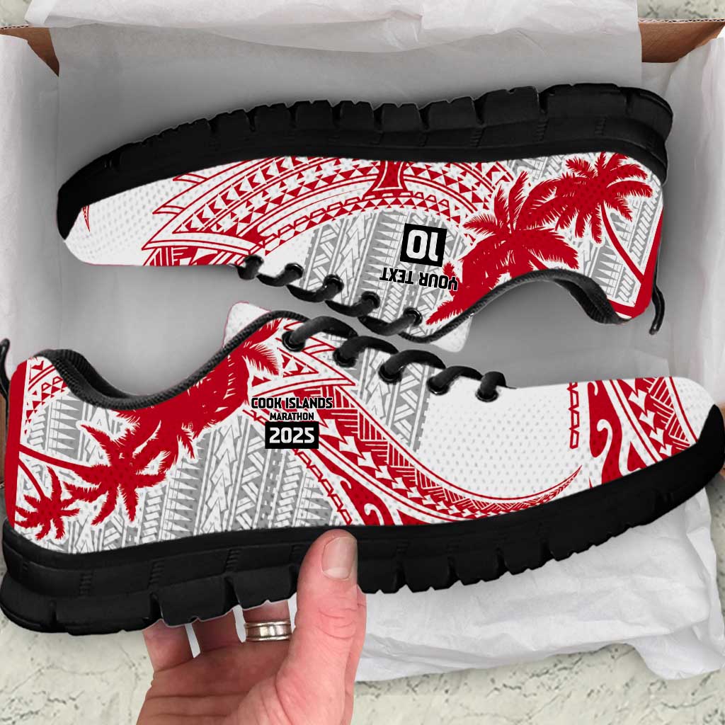 Cook Islands Marathon 2025-Pursuit in Paradise Sneakers Red Color LT03 Red - Polynesian Pride