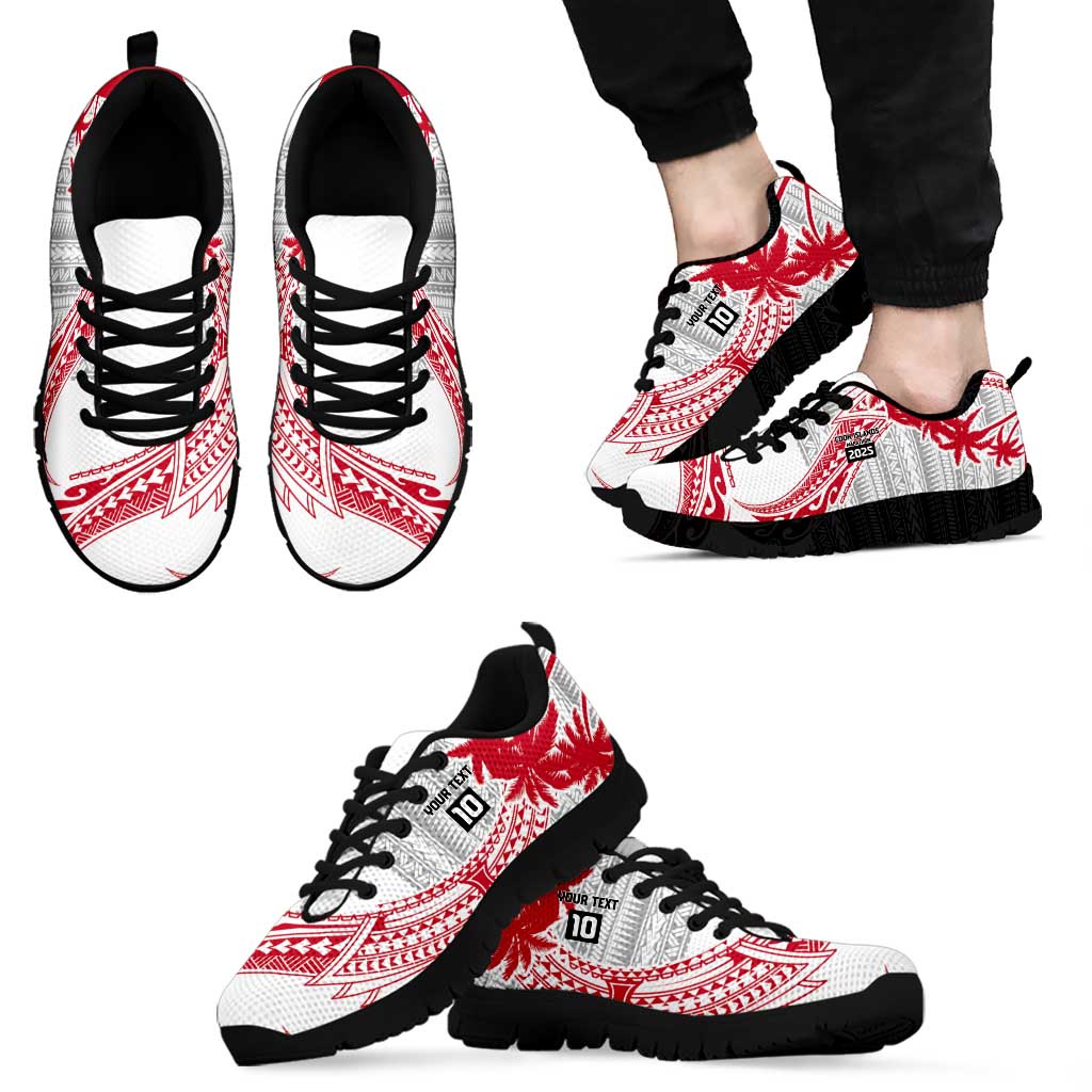 Cook Islands Marathon 2025-Pursuit in Paradise Sneakers Red Color LT03 - Polynesian Pride