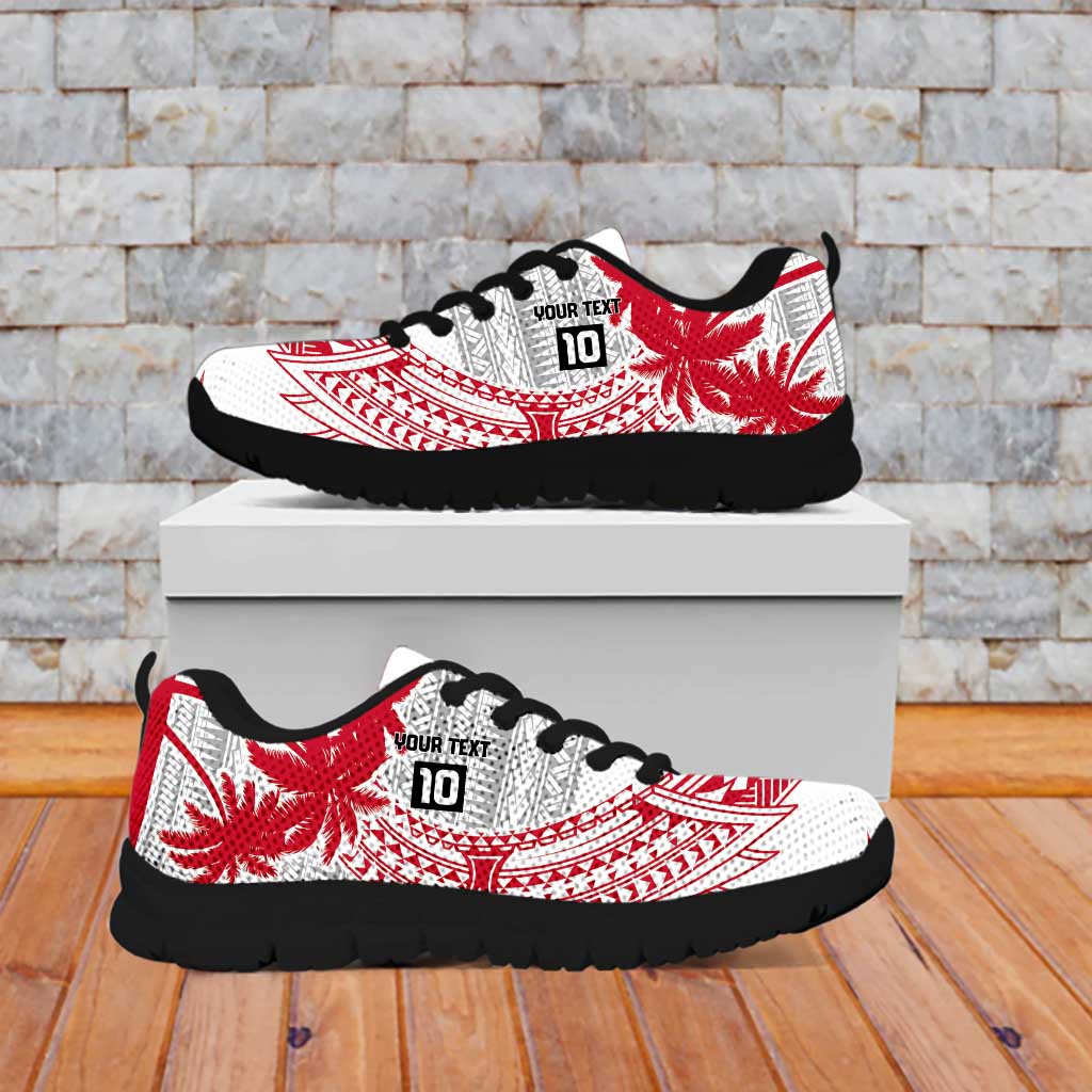 Cook Islands Marathon 2025-Pursuit in Paradise Sneakers Red Color LT03 - Polynesian Pride