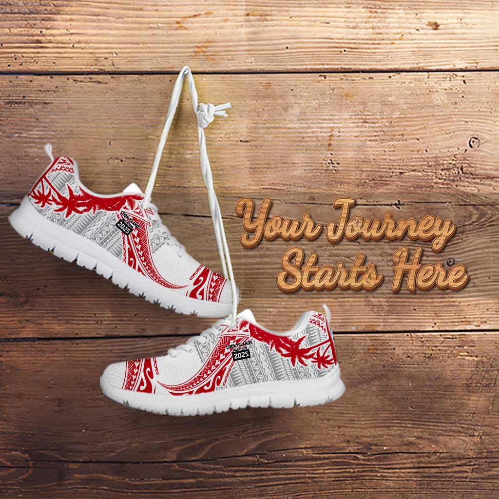 Cook Islands Marathon 2025-Pursuit in Paradise Sneakers Red Color LT03 - Polynesian Pride