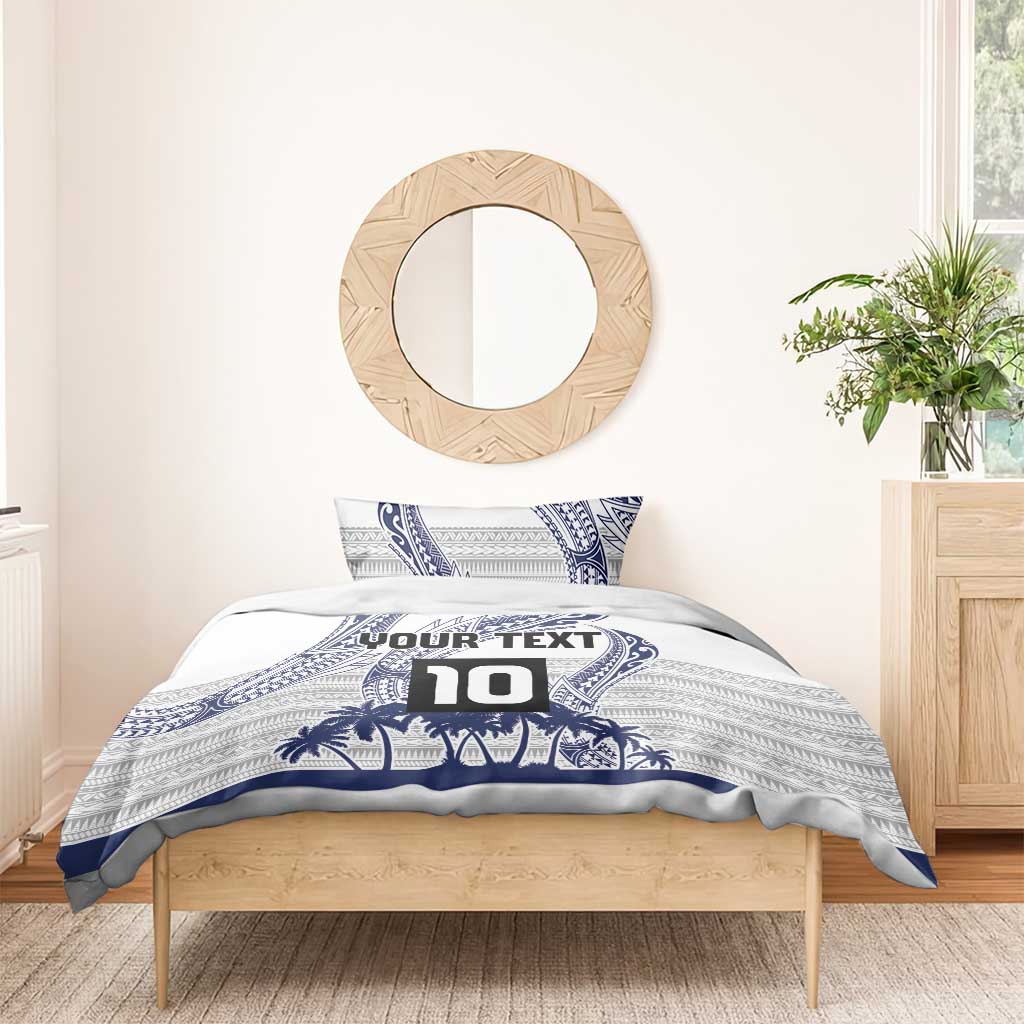 Cook Islands Marathon 2025-Pursuit in Paradise Bedding Set Blue Color LT03 - Polynesian Pride