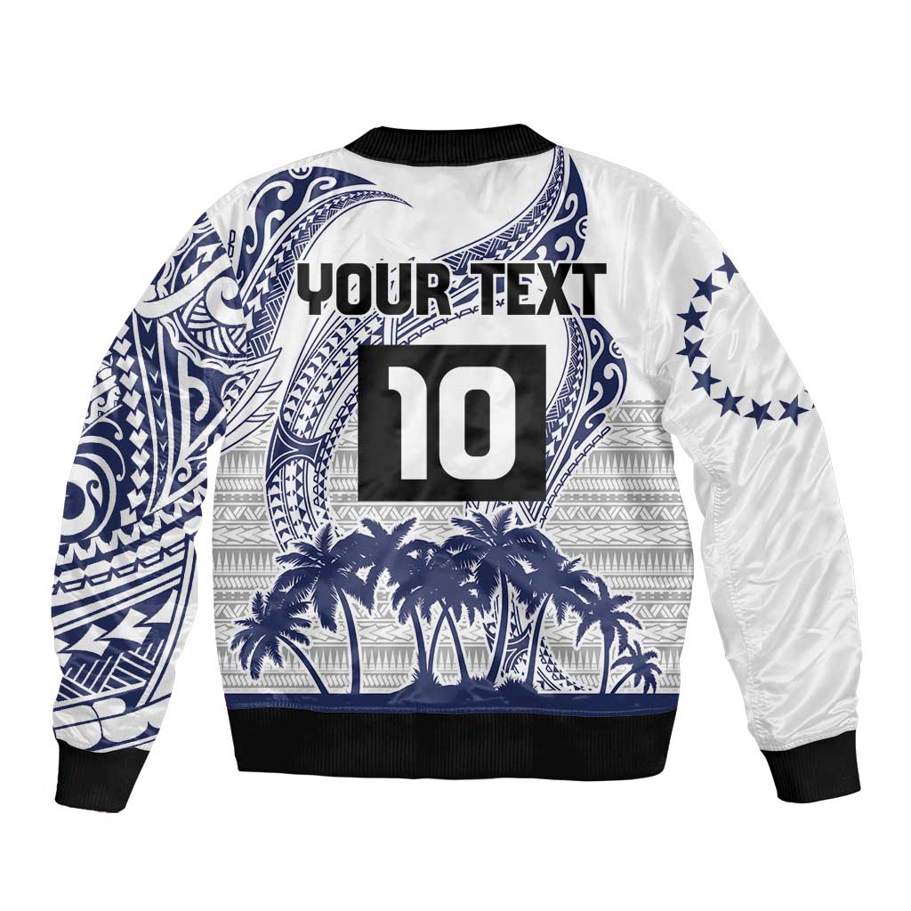 Cook Islands Marathon 2025-Pursuit in Paradise Bomber Jacket Blue Color LT03 - Polynesian Pride