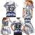 Cook Islands Marathon 2025-Pursuit in Paradise Family Matching Mermaid Dress and Hawaiian Shirt Blue Color