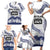 Cook Islands Marathon 2025-Pursuit in Paradise Family Matching Short Sleeve Bodycon Dress and Hawaiian Shirt Blue Color