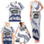 Cook Islands Marathon 2025-Pursuit in Paradise Family Matching Tank Maxi Dress and Hawaiian Shirt Blue Color