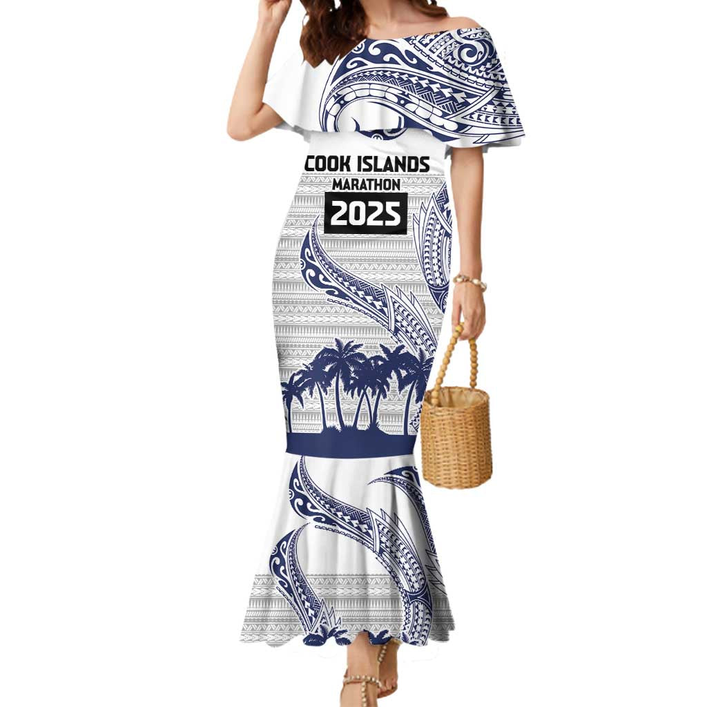 Cook Islands Marathon 2025-Pursuit in Paradise Mermaid Dress Blue Color LT03 Women Blue - Polynesian Pride