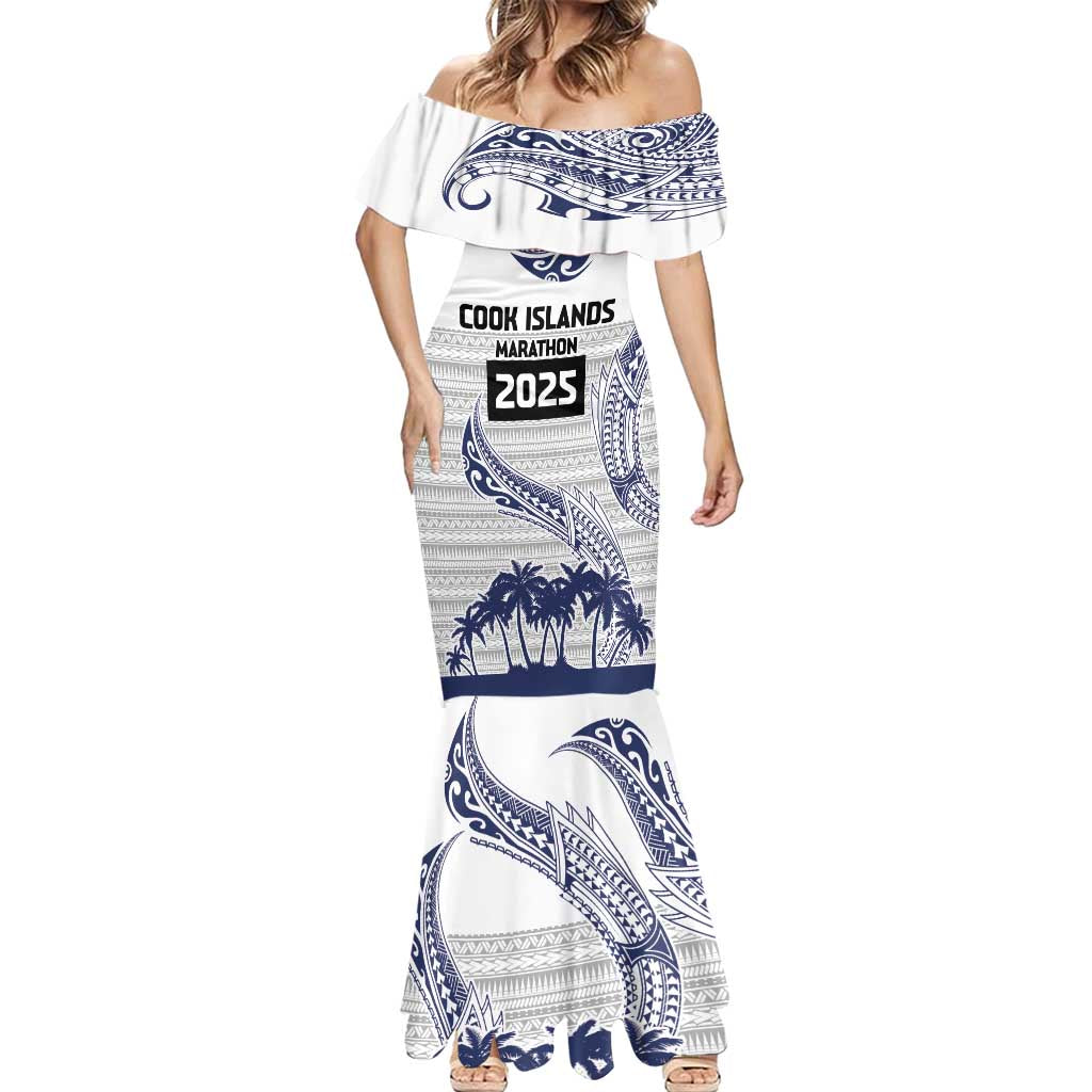 Cook Islands Marathon 2025-Pursuit in Paradise Mermaid Dress Blue Color LT03 - Polynesian Pride