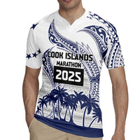 Cook Islands Marathon 2025-Pursuit in Paradise Rugby Jersey Blue Color LT03 - Polynesian Pride