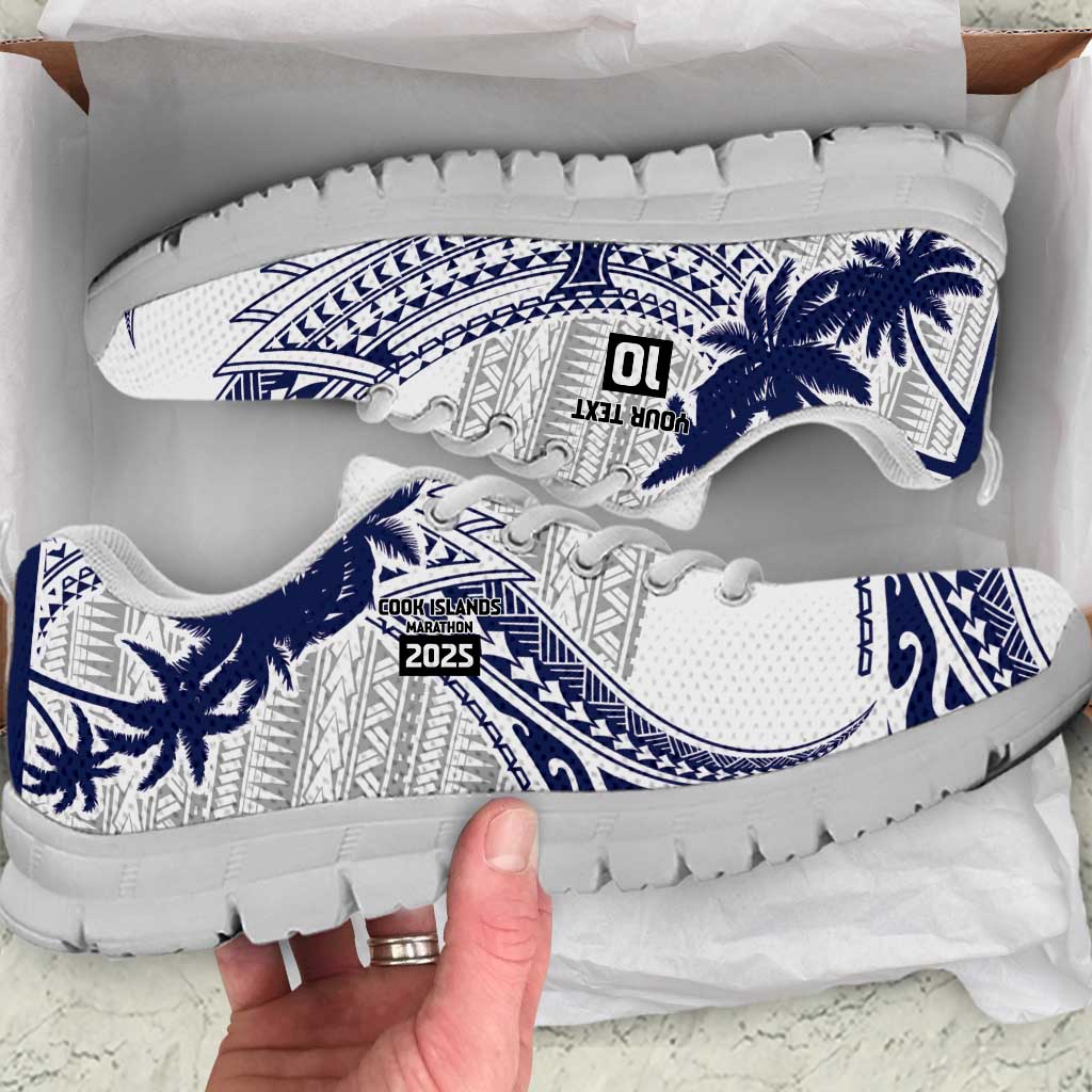Cook Islands Marathon 2025-Pursuit in Paradise Sneakers Blue Color LT03 Blue - Polynesian Pride