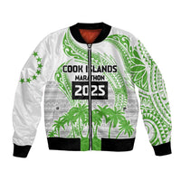 Cook Islands Marathon 2025-Pursuit in Paradise Bomber Jacket Green Color LT03 Unisex Green - Polynesian Pride