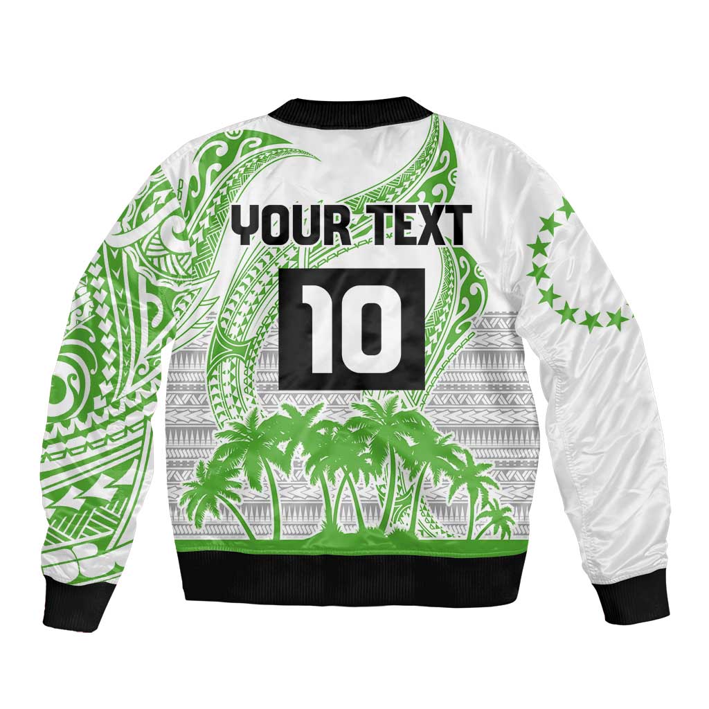 Cook Islands Marathon 2025-Pursuit in Paradise Bomber Jacket Green Color LT03 - Polynesian Pride