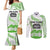 Cook Islands Marathon 2025-Pursuit in Paradise Couples Matching Mermaid Dress and Long Sleeve Button Shirt Green Color