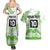 Cook Islands Marathon 2025-Pursuit in Paradise Couples Matching Summer Maxi Dress and Hawaiian Shirt Green Color