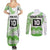 Cook Islands Marathon 2025-Pursuit in Paradise Couples Matching Summer Maxi Dress and Long Sleeve Button Shirt Green Color