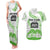 Cook Islands Marathon 2025-Pursuit in Paradise Couples Matching Tank Maxi Dress and Hawaiian Shirt Green Color