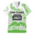 Cook Islands Marathon 2025-Pursuit in Paradise Family Matching Long Sleeve Bodycon Dress and Hawaiian Shirt Green Color