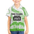 Cook Islands Marathon 2025-Pursuit in Paradise Family Matching Long Sleeve Bodycon Dress and Hawaiian Shirt Green Color