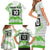 Cook Islands Marathon 2025-Pursuit in Paradise Family Matching Short Sleeve Bodycon Dress and Hawaiian Shirt Green Color