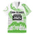 Cook Islands Marathon 2025-Pursuit in Paradise Family Matching Short Sleeve Bodycon Dress and Hawaiian Shirt Green Color