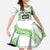 Cook Islands Marathon 2025-Pursuit in Paradise Family Matching Summer Maxi Dress and Hawaiian Shirt Green Color