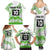 Cook Islands Marathon 2025-Pursuit in Paradise Family Matching Summer Maxi Dress and Hawaiian Shirt Green Color