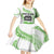 Cook Islands Marathon 2025-Pursuit in Paradise Kid Short Sleeve Dress Green Color