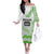 Cook Islands Marathon 2025-Pursuit in Paradise Off The Shoulder Long Sleeve Dress Green Color