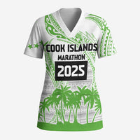 Cook Islands Marathon 2025-Pursuit in Paradise Scrub Top Green Color LT03 Adult Green - Polynesian Pride