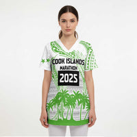 Cook Islands Marathon 2025-Pursuit in Paradise Scrub Top Green Color LT03 - Polynesian Pride