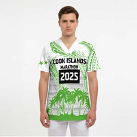 Cook Islands Marathon 2025-Pursuit in Paradise Scrub Top Green Color LT03 - Polynesian Pride
