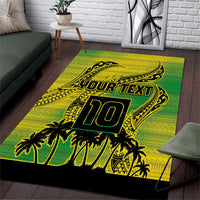 Cook Islands Marathon 2025-Pursuit in Paradise Area Rug Special Edition LT03 Yellow-Green - Polynesian Pride
