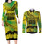 Cook Islands Marathon 2025-Pursuit in Paradise Couples Matching Long Sleeve Bodycon Dress and Long Sleeve Button Shirt Special Edition