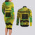 Cook Islands Marathon 2025-Pursuit in Paradise Couples Matching Long Sleeve Bodycon Dress and Long Sleeve Button Shirt Special Edition